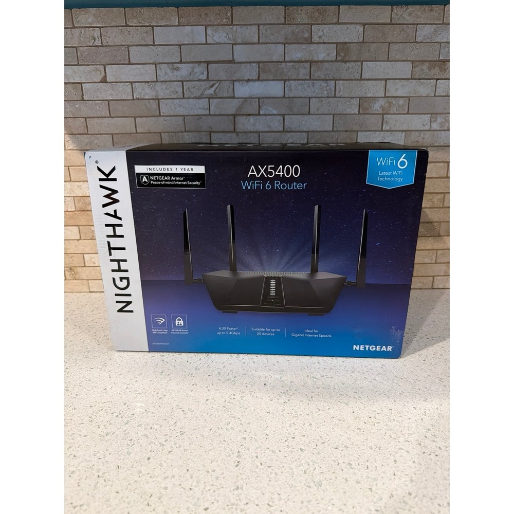 Netgear AX5400 WiFi 6 Router Open Box‎